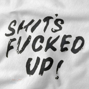 Dark humor statement graphic tee casual style