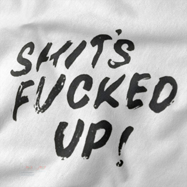 Dark humor statement graphic tee casual style