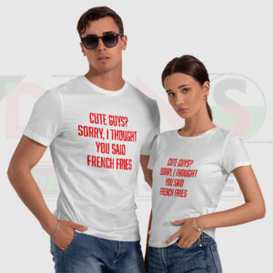 Funny French fries quote t-shirt streetwear style
