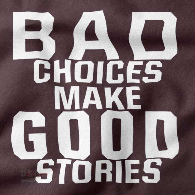 Funny quote streetwear tee with retro-style text design