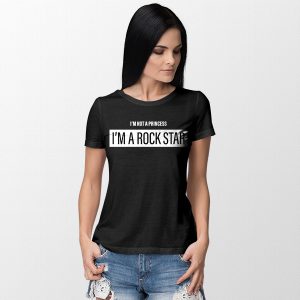 Graphic Tshirt Not a Princess Im A Rock Star