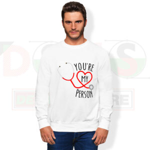 Grey’s Anatomy characters graphic sweatshirt TV show merch
