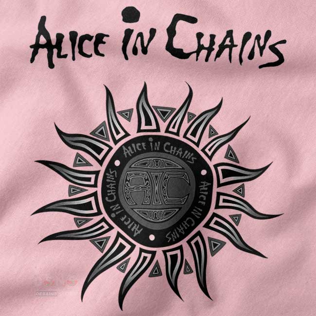 Grunge style Alice In Chains logo tee streetwear