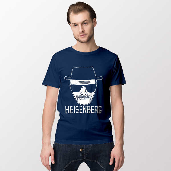 Heisenberg Walter White Tribute Navy T-Shirt Breaking Bad