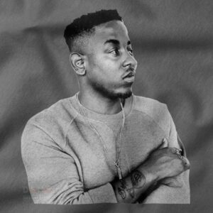 Hip hop inspired Kendrick Lamar portrait tee