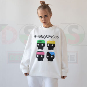 Hungry 5SOS concert sweatshirt with funny band graphic