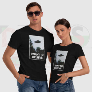 I Want to Believe Alien Meme Graphic T-Shirt