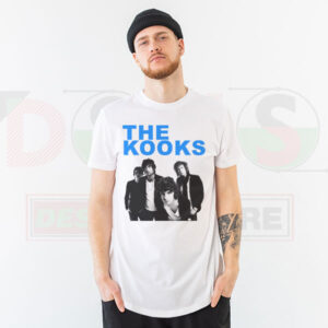 Indie band poster–inspired t-shirt with retro graphic artwork