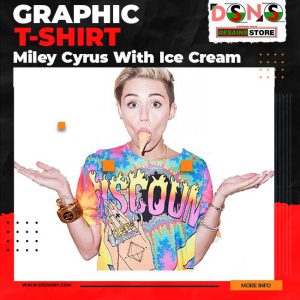 Limited Fans - Tshirt Miley Cyrus Ice Cream Freeze
