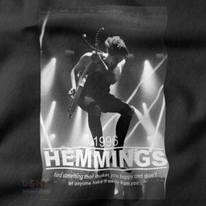 Luke Hemmings live performance pop rock T-shirt design