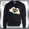 Buy Sweatshirt Mickey mouse Hands Rasta Sweater Womens Sweater Mens