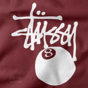 Minimal 8-ball design tee in streetwear style