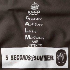 Minimalist 5 Seconds of Summer members name tee