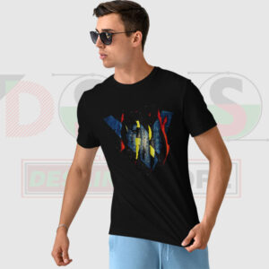 Nightwing blue wing superhero logo t-shirt graphic