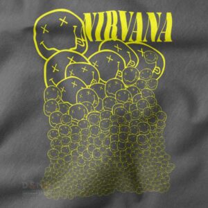 Nirvana band logo graphic tee classic grunge style