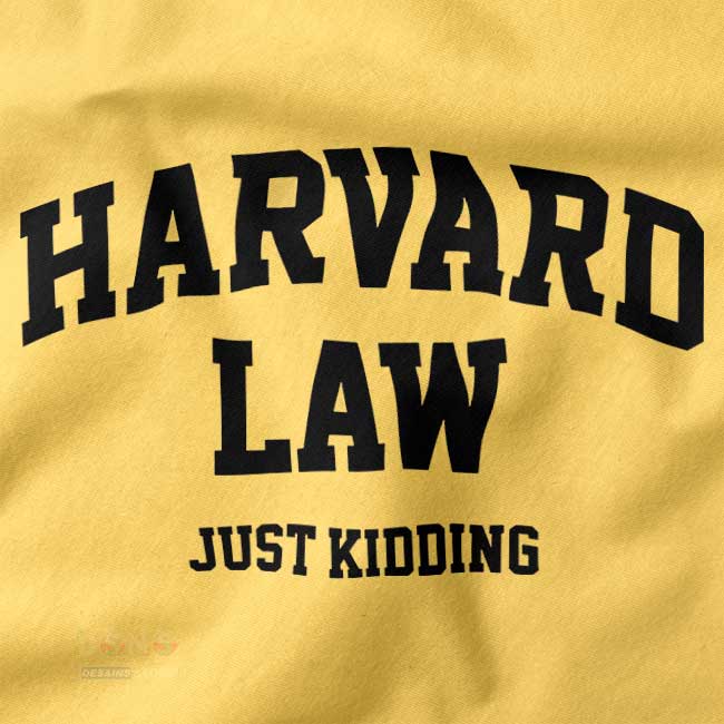 Parody college Harvard Law sweatshirt cozy style