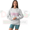 Pop culture crewneck featuring Beyoncé Flawless statement design