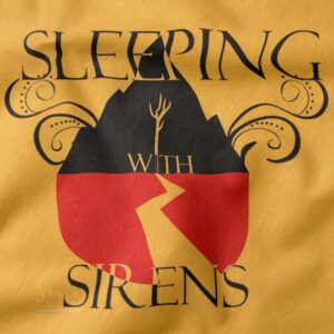 Poster-style Sleeping With Sirens music tee for fans