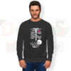 Pregnant skeleton maternity Halloween sweatshirt