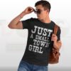 Retro Small Town Girl graphic t-shirt with vintage music-inspired design