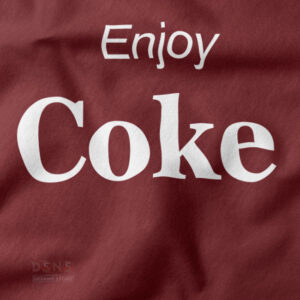 Retro soda style Enjoy Coke parody meme tee