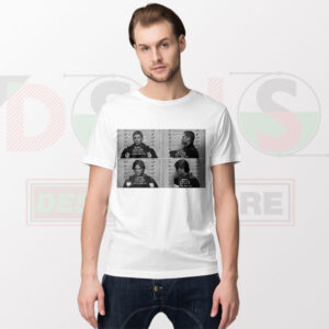 Sam and Dean Winchester mugshots graphic t-shirt