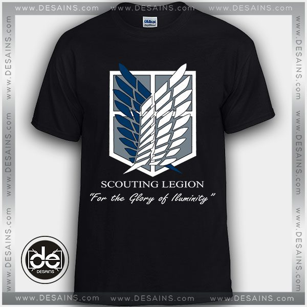 Buy Tshirt Scouting Legion Attack on titans Tshirt Womens Tshirt Mens Tees Size S-3XL