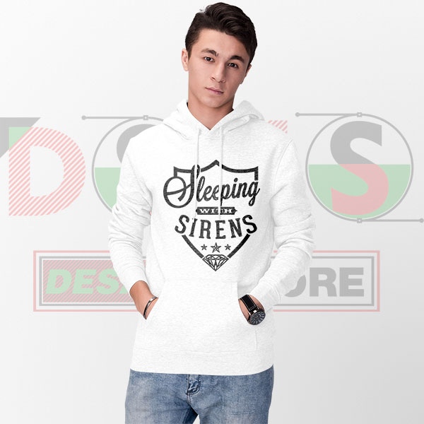 Sleeping With Sirens logo hoodie in black