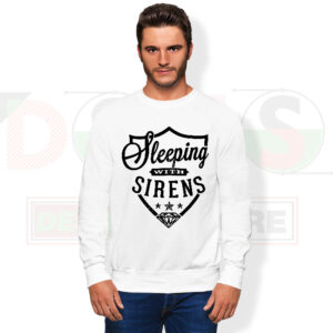 Sleeping with Sirens logo sweatshirt black graphic front view