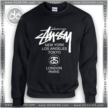 Buy Sweatshirt Stussy World Tour Sweater Womens and Sweater Mens