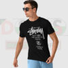 Stüssy World Tour T-shirt New York London Paris graphic