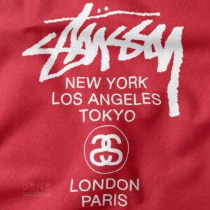 Stüssy World Tour city logo tee streetwear style