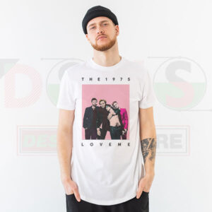 The 1975 Love Me song graphic T-shirt with retro design