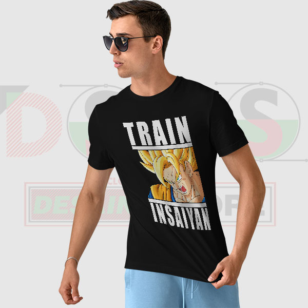 Train Insaiyan Dragon Ball anime graphic T-shirt