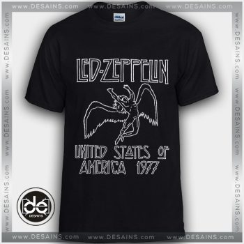 Tshirt Led Zeppelin United States of America 1977 Tshirt Womens Tshirt Mens
