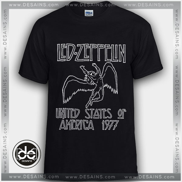 Tshirt Led Zeppelin United States of America 1977 Tshirt Womens Tshirt Mens