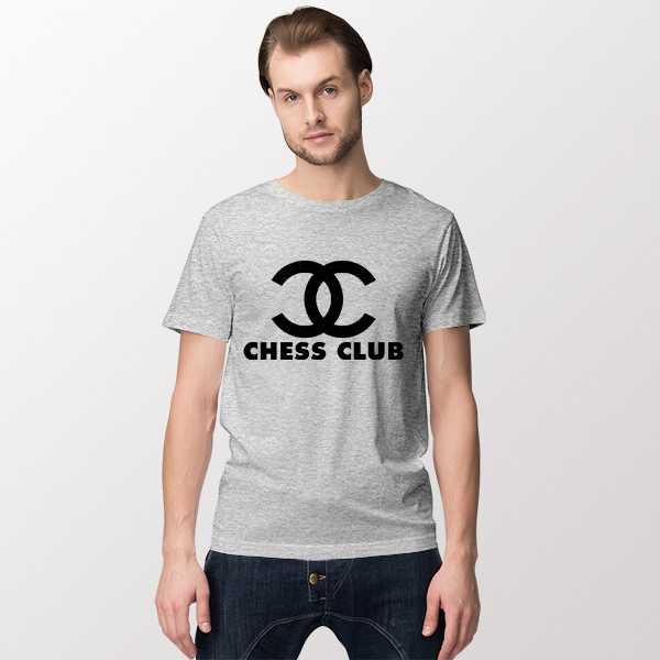 Tshirt SPort Grey Chess Club Chanel Size S-3XL