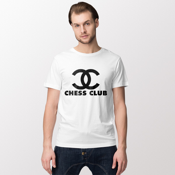Tshirt White Chess Club Chanel Size S-3XL