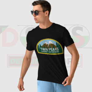 Twin Peaks graphic T-shirt inspired by American TV series