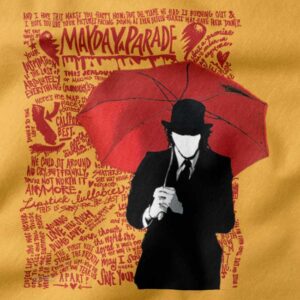 Umbrella silhouette song art tee Mayday Parade merch