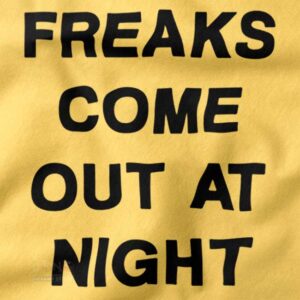 Vintage hip-hop quote tee with bold nighttime design