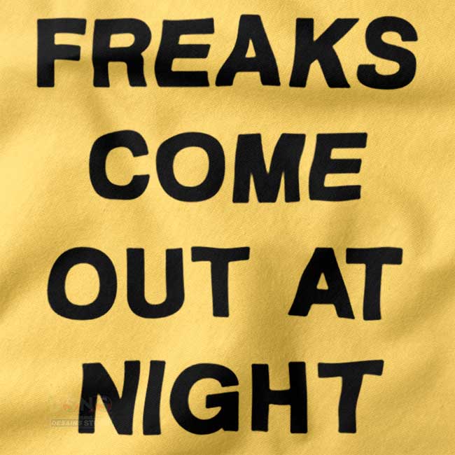 Vintage hip-hop quote tee with bold nighttime design