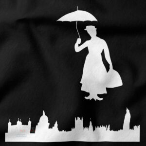 Whimsical parrot umbrella movie inspired tee