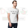 With My Woes minimal quote t-shirt in unisex streetwear style
