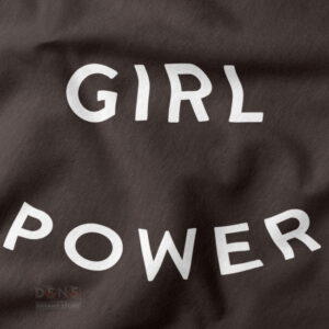 Women’s quote aesthetic tee with girl power typography
