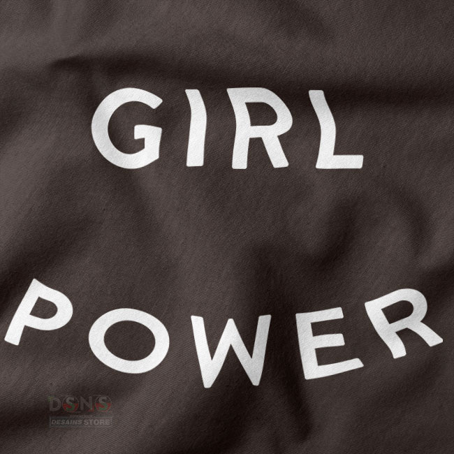Women’s quote aesthetic tee with girl power typography