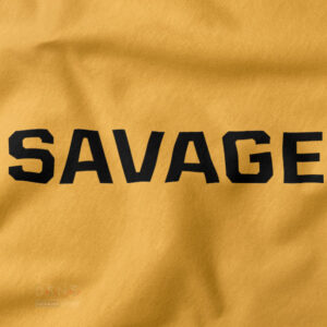 Bold savage quote t-shirt casual outfit