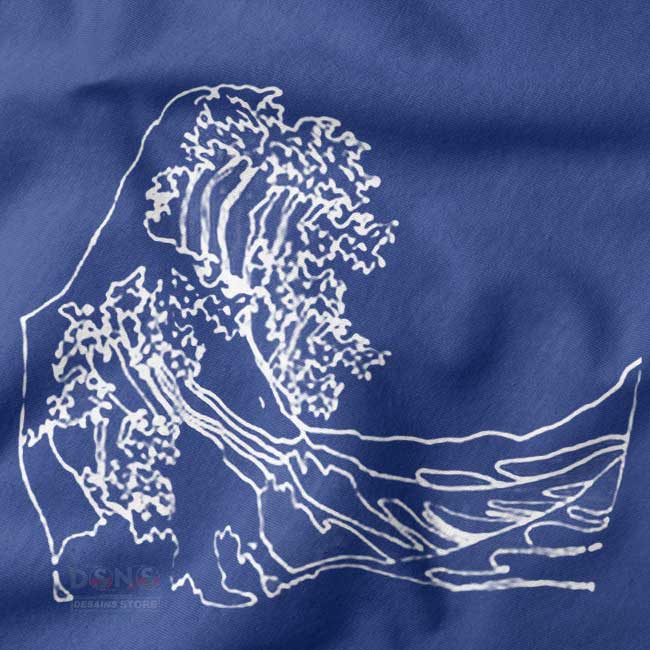 Brandy Melville inspired ocean wave tee streetwear