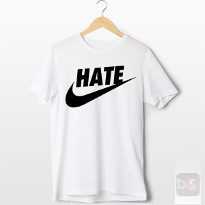Buy Tshirt White Hate Just Do It Nike