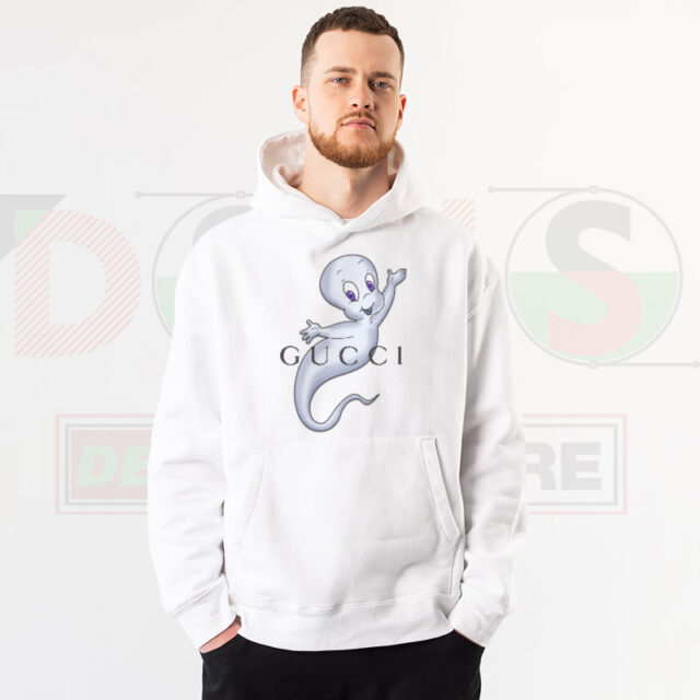 Casper Gucci Shirt Funny 90s Cartoon Ghost Parody